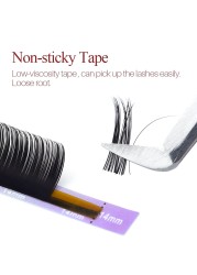 Song Lashes Eyelash Extensions For Salon Professional Nature And Tip Thin Soft Pure Black Easy To Pick Up