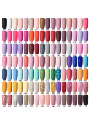 LILYCUTE 7ml UV Nail Gel Polish Autumn Winter Color Semi Permanent Matte Top Coat Necessary Soak Off UV LED Nail Art Gel Varnish