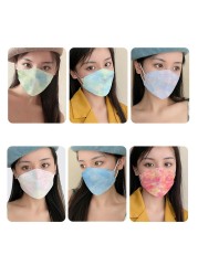 10-300pcs Adult 3D Gradient Face Masks Fish Shape 4-layer Non-woven Protective Mask Mascarillas Blue Purple Fashion Unsex Mask