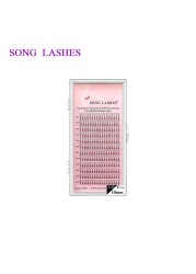 song lashes 0.15mm 0.20mm thickness long stem premade fans 2D 3D volume lashes eyelash extension premade volume fans