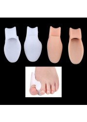 1 Pair Silicone Gel Thumb Bunion Corrector Little Toe Protector Separator Hallux Valgus Finger Straightener Foot Care Relief Pads