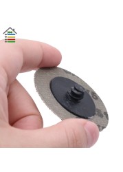 25pcs 50mm Sanding Disc For Roloc Polishing Pad Plate 2 Inch Sander Paper Disc Grinding Wheel Abrasive Tools 60 80 100 120 Grit