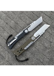 Folding Knife Edc Multiple High Hardness D2 Military Knives - Good for Hunting Camping Survival Outdoor Everyday Bearing XUN118 New