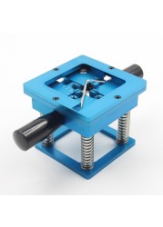 BGA90mmx90mm Reball Station Stencils Template Stand Foxture Jig Table for PCB Chip Soldering Rework Repair