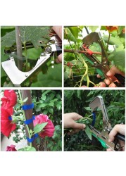 Plant tying machine tapner with food plant branch hand strips binding machine agriculture fruit tomato flower vine tying tool