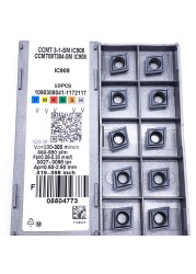 كربيد إدراج CCMT09T304 CCMT09T308 SM IC907 IC908 أداة تحول الداخلية CCMT 09T304 09T308 قطع غيار مخرطة CNC Tokarnyy