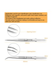 Professional stainless steel high quality jewelry tweezers DIY diamond gem jewelry jewelry jewelry making tools