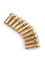 10pcs Mini Brass Sandwiches Copper Cox For Twist Drill Motor Shaft Grinder Brass Collet Set 0.5-3.2mm Hand Tools Set