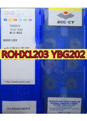 ROHX1203 ROHX1604 ROHX2005 YBG202 Carbide Inserts 100% Original Zcc.ct Processing: stainless steel, alloy steel, etc