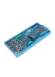 Multifunctional NC Screw Tap and Die Set External Thread Cutting Tapping Tool Hand Kit Thread Screwdriver Screw Tap Die