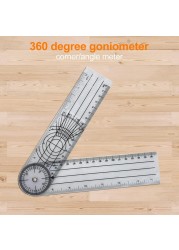 Multi Ruler 360 Degree Goniometer Angle Medical Spine Ruler Protractor Useful Measuring Ruler School Office Supplies Dropship