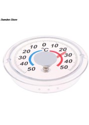 1pc Round Plastic Door and Window Thermometer Outdoor Window Door Thermometer Pointer Type Cold and Heat Watch Hot Sale