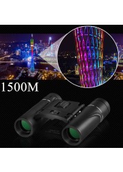 HD 5000m Portable Mini Zoom Binoculars Powerful 300x25 Folding Binoculars Long Distance Low Light Night Vision Professional