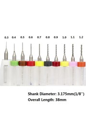 XCAN 10 قطعة/المجموعة 0.3mm إلى 1.2mm PCB مثقاب صغير بت التنغستن الصلب كربيد ل طباعة لوحة دوائر كهربائية cnc لقمة ثقب آلة