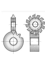 تروس القاطع, قاطعة المطحنة M1.5 Modulus PA20 1 #-8 # HSS شحن مجاني