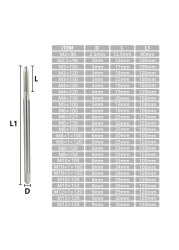 XCAN Machine Screw Faucet HSS Screw Taps 90-150 Long Shank Metric Plug Tap M2-M12 For Metalworking Tools Straight Flute Screw Tap