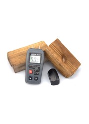 9V Wood Moisture Meter Digital LCD 0-99.9% Two Pins ABS Wood Wood Moisture Humidity Tester Timber Moisture Detector