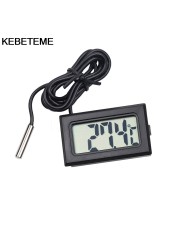 1pc Mini Digital LCD Thermometer Temperature Sensor Fridge Freezer Probe for Aquarium Refrigerator