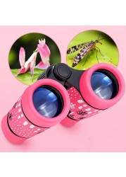 Professional 4X30mm Kids Binocular Telescope Children Educational Learning Telescope Bird Watching Folding Optics Telescope