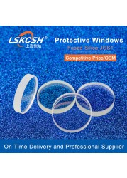 LSKCSH laser protective windows 22.35*4 27.9*4.1 30*5 36*5 37*7 1064nm fused silica quartz for raytool WSX welding parts