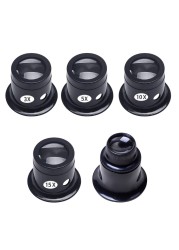 3X 5X 10X15X 20X Jewelry Eye Loupe Ring Magnifier Single Lens Magnifying Glass for Watchmakers