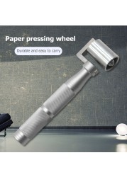 Stainless Steel Flat Back Pressure Roller Wall Sticker Apply DIY Tools Hand Carry Adhesive Platen Roller Wheel Hand Tools