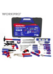 WORKPRO 139pcs Household Tool Kit Household Screwdriver Set Pliers Sockets Wrench