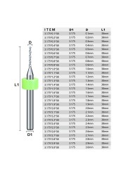 PCB مثقاب الخشب 30 قطعة 0.1-1.0 1.1-2.0 2.1-3.0 مللي متر مجموعة مايكرو بندقية الحفر ل حفر PCB لوحة دوائر كهربائية كربيد مثقاب الخشب