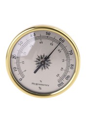 72mm Small Round Gold Hygrometer Hygrometer No Battery Needed