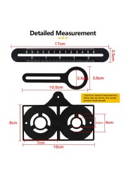 12/9/6 Fold Aluminum Alloy Angle Ruler Finder Measuring Ruler Drill Mold Template Izer Tool Locator Tile Hole Drill Guide