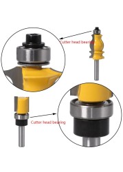 Durable steel bearing accessory kit, suitable for milling cutter heads and stem, 9 styles