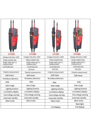 UNI-T UT18A التلقائي المدى الفولتميتر الفولتميتر الرقمي الجهد اقلام الفحص مع مؤشر LED UT18B UT18C UT18D