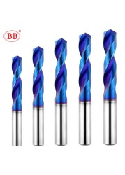 BB Solid Carbide Screw Bolt Blue Coated 1mm-10mm CNC NC Turning Tool Solid Metal Steel Drill