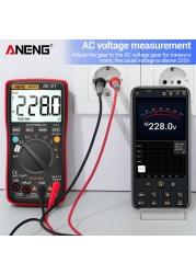 ANENG AN9002 Bluetooth Digital Multimeter 6000 Counts Professional Multimeter RMS AC/DC Voltage Tester Current Auto Range