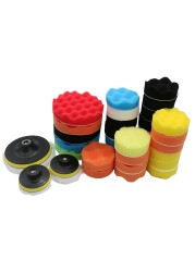 Car Foam Drill Polishing Pad Kit Buffing Sponge Pads Drill Set Power Tool Headlight Wheel Polisher Polimento Pad Polisseurs