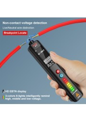 BSIDE Non-contact Multimeter Voltage Detector X1 06 Intelligent Pencil Tester Large Screen EBTN Electrical Tester Live Wire Hz Meter