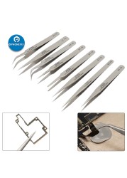 Anti-static tweezers, stainless steel tweezers, eyelash extensions, electronic assembly, telephone logic board, maintenance