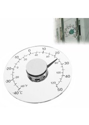 Thermometer Fahrenheit Celsius Round Self-Adhesive Window Thermometer Outdoor Temperature Indicator Outdoor Home Tool