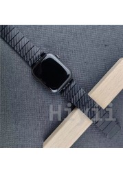 Carbon Fiber Strap for Apple Watch Band 45mm 44mm 40mm 41mm 42/38mm iwatch Lightweight Bracelet Apple Watch Series 7 6 5 4 3 SE