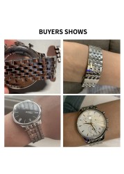 20mm Solid Stainless Steel Watch Band For Tissot 1853 T063 T063617 T063637 T063639A Watchband Watch Strap Hand Bracelet