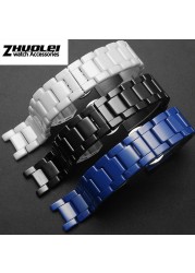 High quality ceramic bracelet for GC watches, ceramic serrated bracelet, fashion