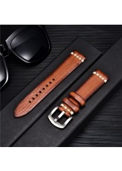 High Quality Handmade Cowhide Watch Strap Vintage Retro Watch Band Bracelets Wristwatchbands Straps 18mm 20mm 22mm 24mm