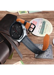 18 19 20mm 21 22mm 23 24 Leather Watch Strap Black Brown Quick Release Watchband Men Women Smart Watch Bracelet Bracelet Wristband