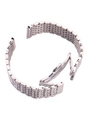 Stainless Steel Watch Band Bracelet Women Men 16mm 18mm 20mm 22mm Silver Straight End Watchband Strap Watch Accessories