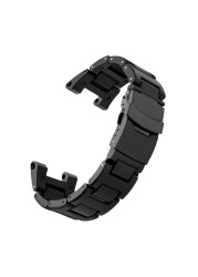 Light Hard Plastic Watchband Bracelet for Casio PROTREK 5480 PRW-7000 Mountaineering Sports Watch Black Strap PRW-7000FC