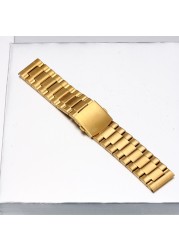 2.4cm 2.6cm Wristwatches Watches for DZ Watch Silver Gold Black Stainless Steel Men's Watch Band Big Case Man Watch Bracelet