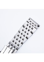 22mm 24mm Quality Stainless Steel Watchband Bracelet for Breitling Strap Watch Band for Avenger Bentley Bentley Strap Logo
