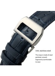 Cowhide watch strap 20mm 21mm 22mm,replacement for Portuguese IWC,Porotfino,Family piloto,folding buckle