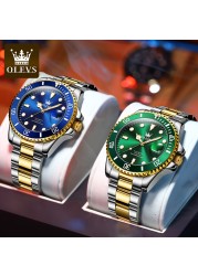 OLEVS Stainless Steel Strap Submarine Full Automatic Men's Watch Waterproof Business Automatic Mechanical Men's Wristwatch