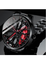 New AMG Car Wheel Wrist Watches for Men Top Luxury Band Sport Car Wheel Hub Men Watch Waterproof Automatic Watch Relogio Masculino